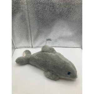 Sea World Gray Plush Dolphin Stuffed‎ Animal Toy Blue Eyes